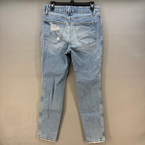 Good American Jeans Women's 8/29 Light Blue Skinny Stretch High Rise Preppy - Picture 2 of 12